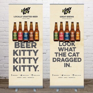 Alley Kat Brewery dragon series product packaging