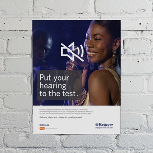 Beltone instore poster