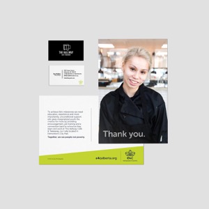 The Hallway Cafe Thank You and Business Cards