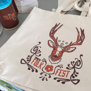 Edmonton Folk Festival 2016 promotional sale bag