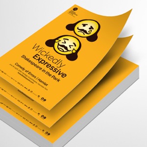 Freewill Shakespeare Festival awareness poster 2018